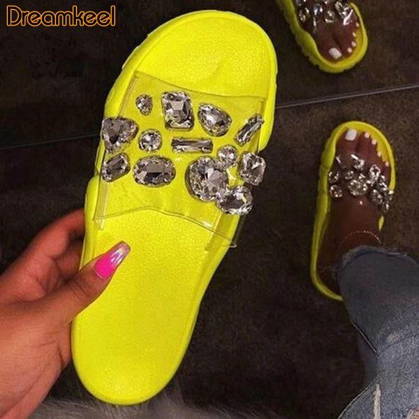slippers 2021 summer women crystal woman transparent female comfort flats women's soft bottom shoes rhinestone y, Black
slippers 2021 summer women crystal woman transparent female comfort flats women's soft bottom shoes rhinestone y, Black