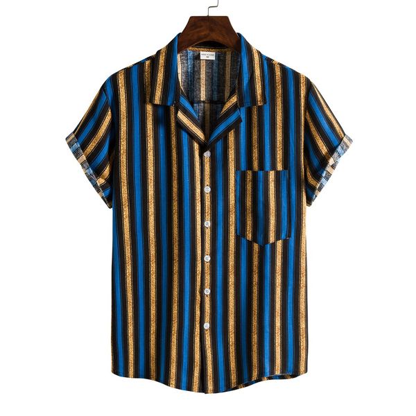 mens linen striped shirt summer pocket short sleeve shirt homme single breasted lapel neck top, White;black
mens linen striped shirt summer pocket short sleeve shirt homme single breasted lapel neck top, White;black