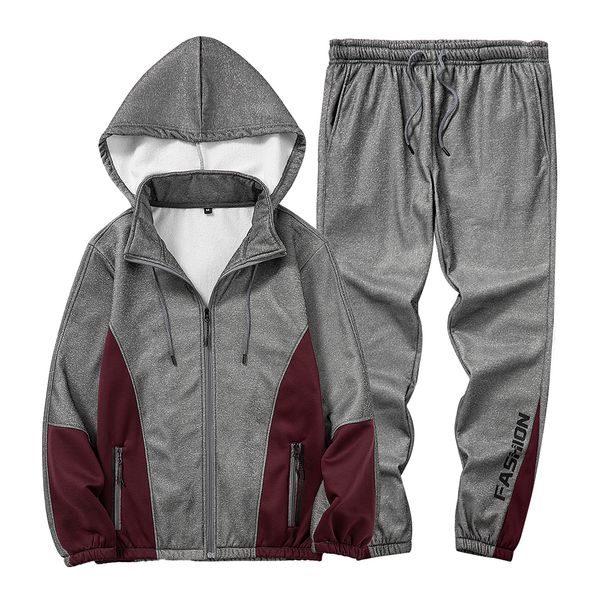 2021 new mens sport suit casual style hooded sweatshirt+pant elastic-waist male tracksuit running jogger fashion streetwear ibzs, Gray
2021 new mens sport suit casual style hooded sweatshirt+pant elastic-waist male tracksuit running jogger fashion streetwear ibzs, Gray
