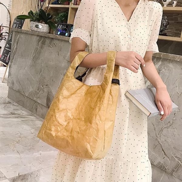 new wood women kraft paper shopping bag vintage shoulder bags letter solid casual tote handbags dupont paper tote travel bag
new wood women kraft paper shopping bag vintage shoulder bags letter solid casual tote handbags dupont paper tote travel bag