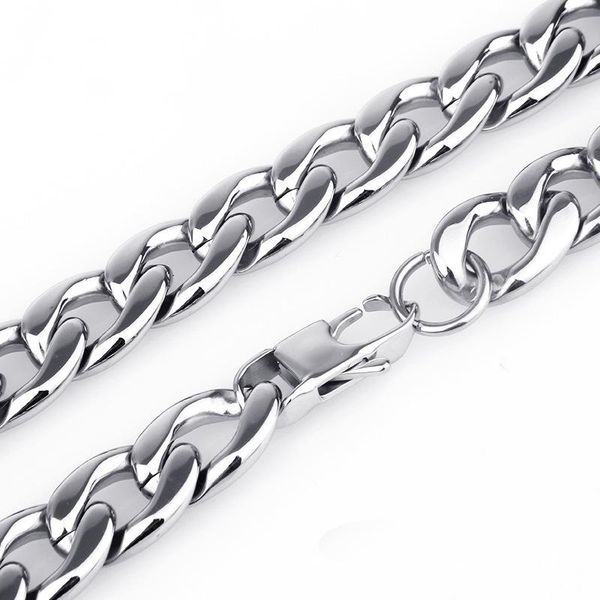 chains 15mm stainless steel silver color cuban curb chain mens unisexs necklace or bracelet bangle punk jewelry xmas gift 7"-40"
chains 15mm stainless steel silver color cuban curb chain mens unisexs necklace or bracelet bangle punk jewelry xmas gift 7"-40"