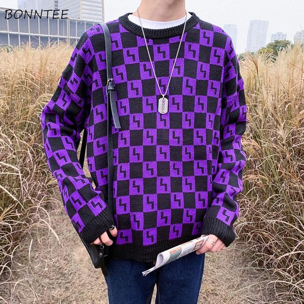 spring men pullovers sweater new paneled plaid loose knitwear teens slim trendy round-neck simple jumpers street leisure chic1, White;black
spring men pullovers sweater new paneled plaid loose knitwear teens slim trendy round-neck simple jumpers street leisure chic1, White;black