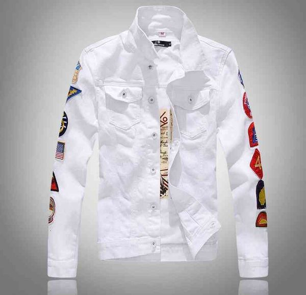 men's jackets spring sleeve more labeling white denim design spring jean coats single-breasted size m-5xl tb13, Black;brown
men's jackets spring sleeve more labeling white denim design spring jean coats single-breasted size m-5xl tb13, Black;brown