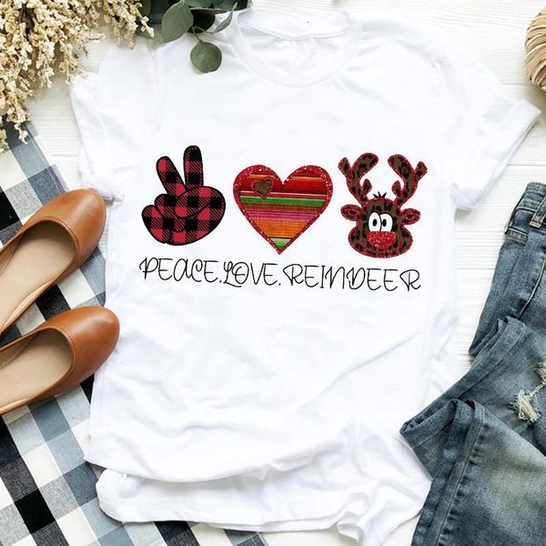 women merry christmas plaid deer love cute 90s winter cute holiday clothes ladies graphic print tee tshirt female t-shirt, White
women merry christmas plaid deer love cute 90s winter cute holiday clothes ladies graphic print tee tshirt female t-shirt, White