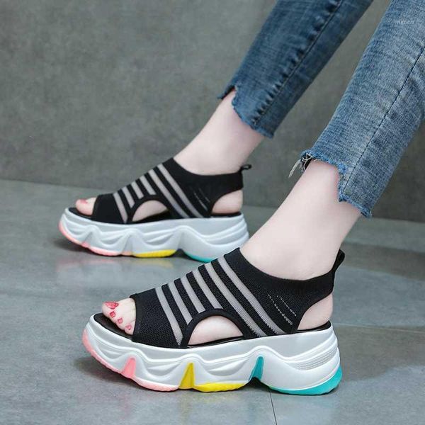 designers women platform sandals 6cm high heeled chunky sandal wedges casual shoes woman mesh breathable 2020 summer1, Black
designers women platform sandals 6cm high heeled chunky sandal wedges casual shoes woman mesh breathable 2020 summer1, Black