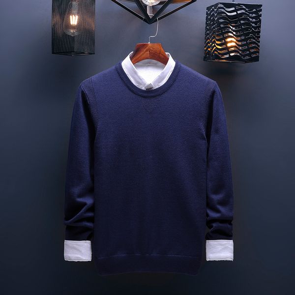 2020 brand new spring season men's sweater round collar pure color long sleeve pullover for male knitted sweater, White;black
2020 brand new spring season men's sweater round collar pure color long sleeve pullover for male knitted sweater, White;black