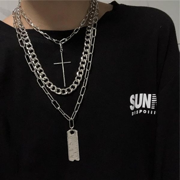 kmvexo 3шт / set multilayers punk hip hop кубинский cross линейка подвеска ожерелье толстые цепи гот ожерелье для ювелирных изделий женщины, Silver
kmvexo 3шт / set multilayers punk hip hop кубинский cross линейка подвеска ожерелье толстые цепи гот ожерелье для ювелирных изделий женщины, Silver