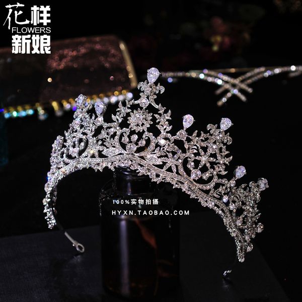 grand luxury diamond exquisite queen bridal headdress crown fairy gas wedding dress pgraphy and makeup accessories, Silver
grand luxury diamond exquisite queen bridal headdress crown fairy gas wedding dress pgraphy and makeup accessories, Silver