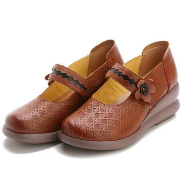 2020 new spring classic flower genuine leather shoes casual women shoes fashion comfort non-slip wear thick bottom wedge, Black
2020 new spring classic flower genuine leather shoes casual women shoes fashion comfort non-slip wear thick bottom wedge, Black