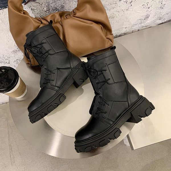 dm600 new fashion british style black autumn ankle boots flats round toe black lace-up boots woman platform bota feminina1
dm600 new fashion british style black autumn ankle boots flats round toe black lace-up boots woman platform bota feminina1