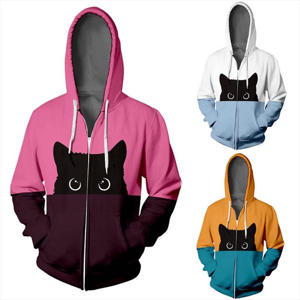 cat print hoodie hip hop zipper sweatshirts color hooded long sleeve coat uniform spring casual sports sweatshirts, Black
cat print hoodie hip hop zipper sweatshirts color hooded long sleeve coat uniform spring casual sports sweatshirts, Black