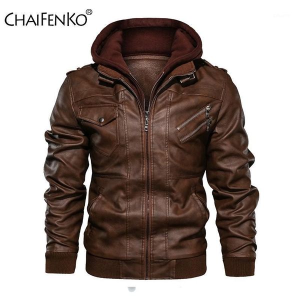 chaifenko winter brand warm men leather jacket motorcycle stand collar with cap leather coats men fashion casual pu jacket1, Black
chaifenko winter brand warm men leather jacket motorcycle stand collar with cap leather coats men fashion casual pu jacket1, Black