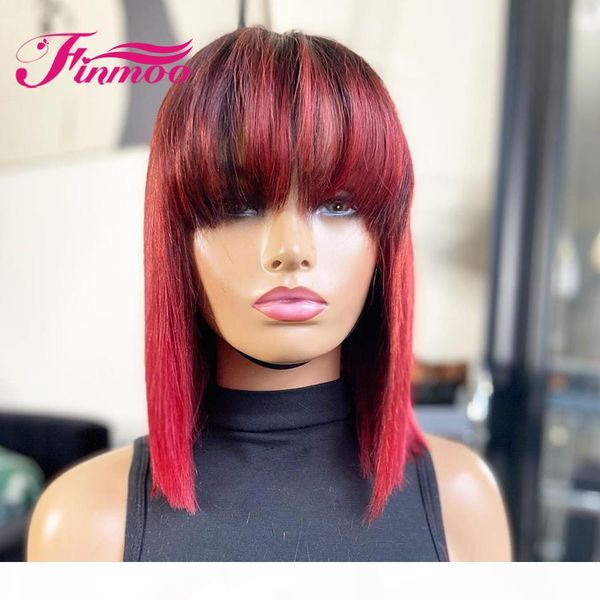 180 density straight 1b 99j short bob lace front wigs with bangs human hair wigs brazilian remy burgundy 360 lace frontal wig, Black
180 density straight 1b 99j short bob lace front wigs with bangs human hair wigs brazilian remy burgundy 360 lace frontal wig, Black