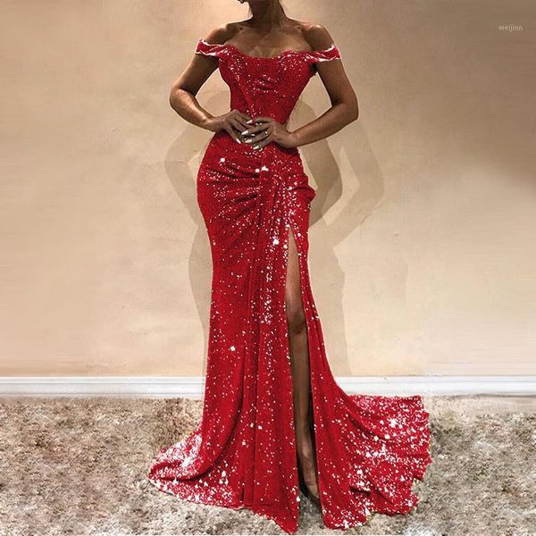 missord 2020 slash neck sequins women party dress high split backless elegant women maxi dresses ft196771, Black;gray
missord 2020 slash neck sequins women party dress high split backless elegant women maxi dresses ft196771, Black;gray
