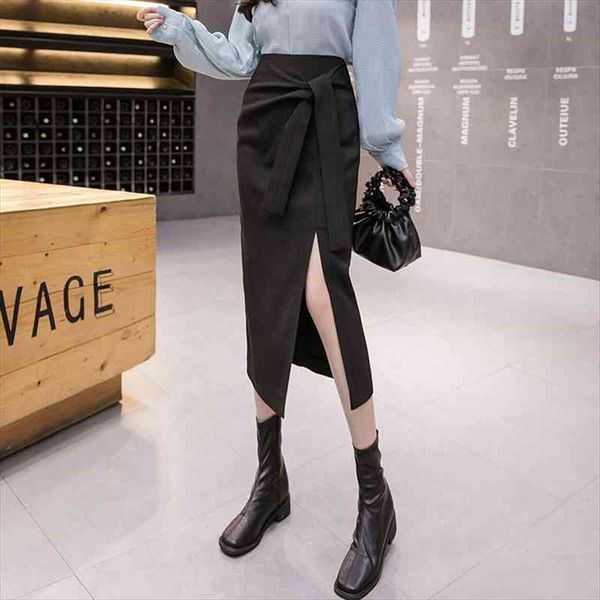 korean lace up high waist irregular split skirt for women spring autumn black a line long skirt women jupe femme
korean lace up high waist irregular split skirt for women spring autumn black a line long skirt women jupe femme