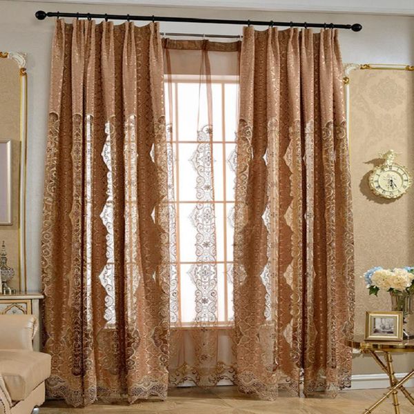 european style curtains for living dining room bedroom high-end hollow embroidery neoclassical brown chenille jacquard curtains
european style curtains for living dining room bedroom high-end hollow embroidery neoclassical brown chenille jacquard curtains