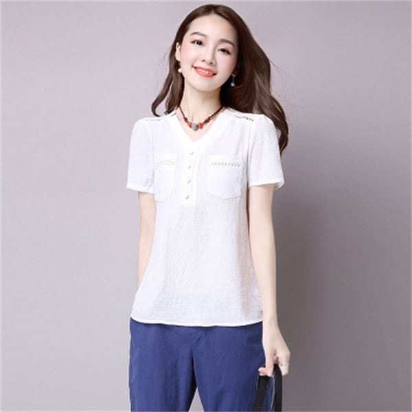 2021 new women's shirts will see t'more queen's size cotton-style t-shirt ladies'low v-low casual t-shirts mujer wxf104, White
2021 new women's shirts will see t'more queen's size cotton-style t-shirt ladies'low v-low casual t-shirts mujer wxf104, White