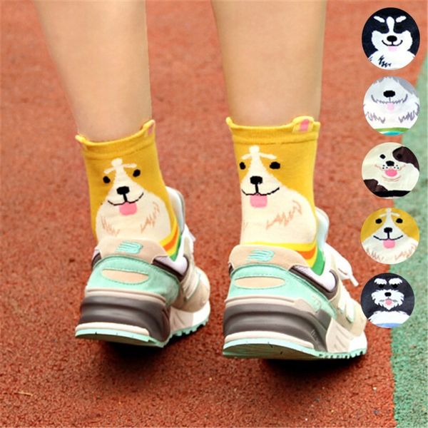 women's lovely cartoon socks autumn-winter funny animal socks fashion ladies and women cute cotton dog sock, Black;white
women's lovely cartoon socks autumn-winter funny animal socks fashion ladies and women cute cotton dog sock, Black;white