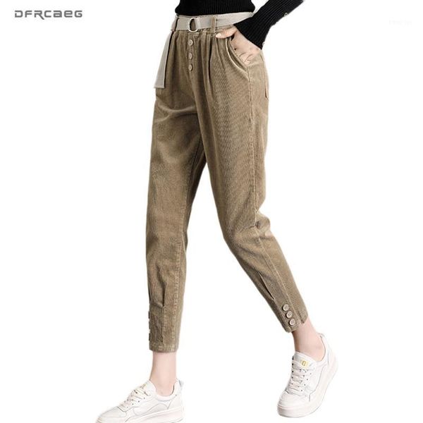 high waist corduroy harem pants women 2019 winter loose ankle-length joggers trouser khaki streetwear female sweatpants1, Black;white
high waist corduroy harem pants women 2019 winter loose ankle-length joggers trouser khaki streetwear female sweatpants1, Black;white