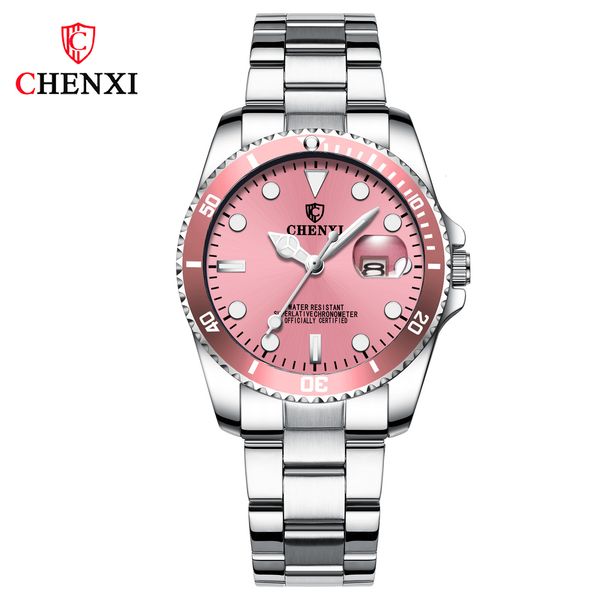 chenxi women's waterproof calendar quartz stainless steel green water ghost watch female 085a
chenxi women's waterproof calendar quartz stainless steel green water ghost watch female 085a
