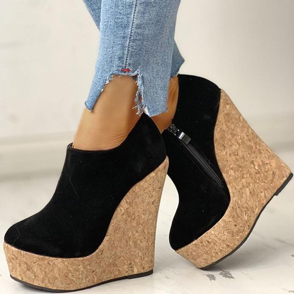doratasia super high heels 2020 platform zipper party spring ankle boot wedges pumps shoes woman, Black
doratasia super high heels 2020 platform zipper party spring ankle boot wedges pumps shoes woman, Black