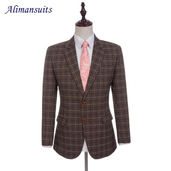 new wool jacket custom made crown plaid men suit jackets slim fit wedding blazer for men's jacket groom man tuxedos(jacket, White;black
new wool jacket custom made crown plaid men suit jackets slim fit wedding blazer for men's jacket groom man tuxedos(jacket, White;black