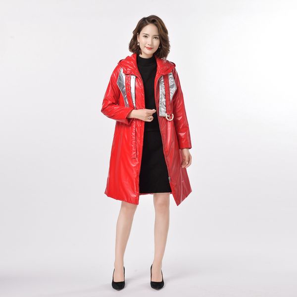 2020 autumn and winter new fashion trend red style women's hooded silk down jacket, Black
2020 autumn and winter new fashion trend red style women's hooded silk down jacket, Black