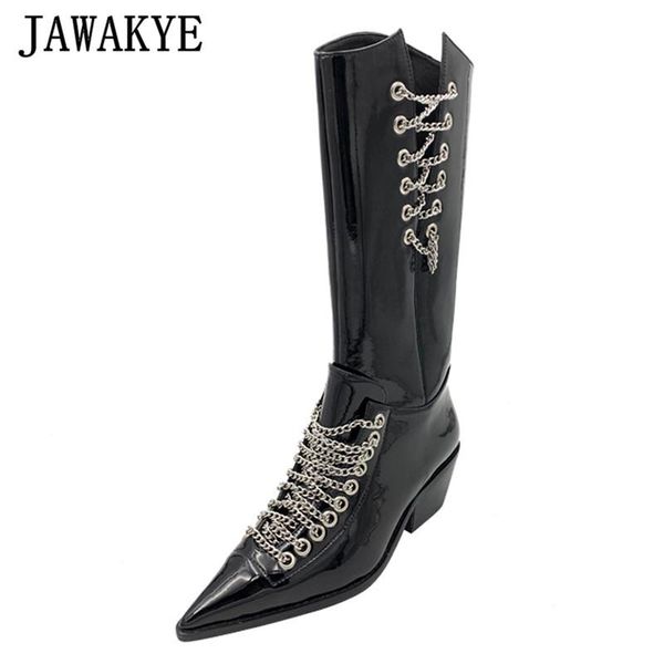 красивый chain knight boots для женщин punk стиль полые ушли коренастый низком каблуке подиум обувь из натуральной кожи черного demonia boot, Black
красивый chain knight boots для женщин punk стиль полые ушли коренастый низком каблуке подиум обувь из натуральной кожи черного demonia boot, Black