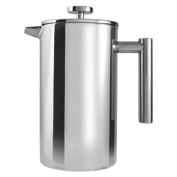 coffee pots double wall insulated stainless steel french press,coffee maker with strainer, 6 cup/25oz.1
coffee pots double wall insulated stainless steel french press,coffee maker with strainer, 6 cup/25oz.1