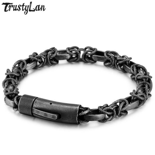 cool chain link men bracelet male black s.steel mens bracelets vintage friendship stainless steel hand jewelry accessories new y200918
cool chain link men bracelet male black s.steel mens bracelets vintage friendship stainless steel hand jewelry accessories new y200918