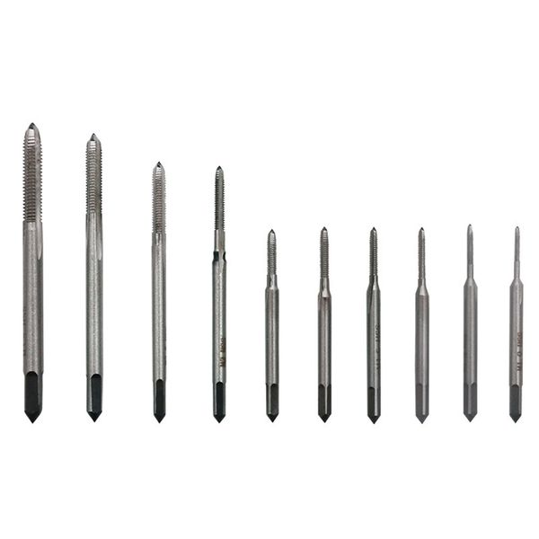 10pcs clock mini wire tapping combination m1-m3.5 high speed steel titanium plated straight slot tapping
10pcs clock mini wire tapping combination m1-m3.5 high speed steel titanium plated straight slot tapping