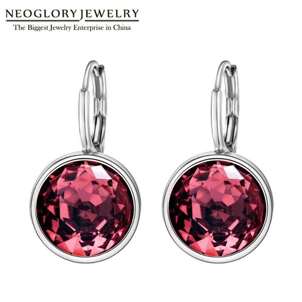 Neoglory 14mm Classic Round Crystal Drop Earrings For Women White Purple Black Circle Clip Earring Hot Gift, Silver
Neoglory 14mm Classic Round Crystal Drop Earrings For Women White Purple Black Circle Clip Earring Hot Gift, Silver