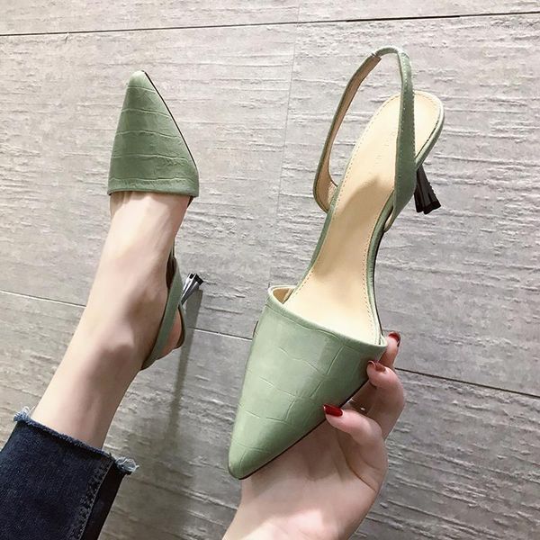 sandals 7 cm high heel women shoes summer candy colors pointed toe back strap stiletto pumps casual shoes1, Black
sandals 7 cm high heel women shoes summer candy colors pointed toe back strap stiletto pumps casual shoes1, Black