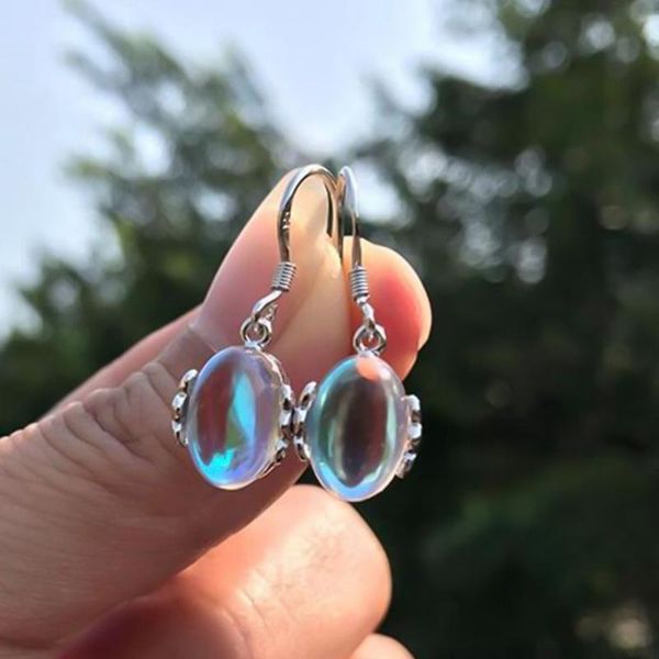New Design Dazzling Moonstone Water Drop Earrings Copper Water Drop Dangle Earrings For Women Girls, Silver
New Design Dazzling Moonstone Water Drop Earrings Copper Water Drop Dangle Earrings For Women Girls, Silver