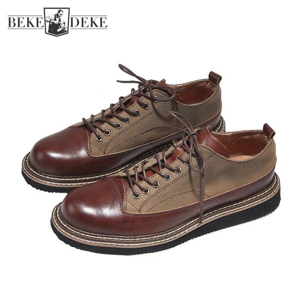 dress shoes retro oxfords british genuine leather mens round toe platform mixed colors business cowhide male, Black
dress shoes retro oxfords british genuine leather mens round toe platform mixed colors business cowhide male, Black