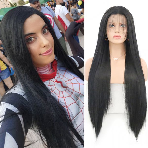 charisma black wigs synthetic lace front wig with baby hair long silky straight hair lace wigs for black women, Black;brown
charisma black wigs synthetic lace front wig with baby hair long silky straight hair lace wigs for black women, Black;brown