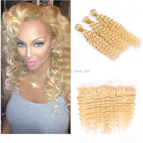 blonde brazilian deep wave virgin human hair weaves pure #613 blonde human hair bundles deep wavy extensions with ear to ear lace frontal, Black;brown
blonde brazilian deep wave virgin human hair weaves pure #613 blonde human hair bundles deep wavy extensions with ear to ear lace frontal, Black;brown