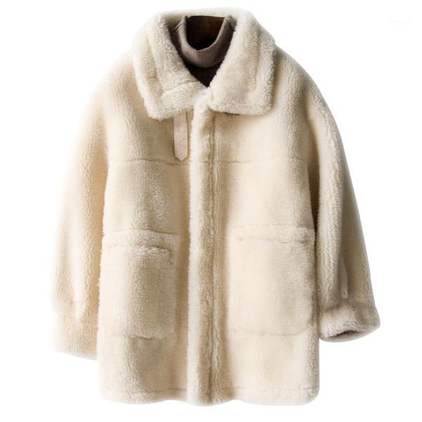 2020 women's clothing winter outerwear coats lamb fur grass short paragraph loose coat 10231, Black
2020 women's clothing winter outerwear coats lamb fur grass short paragraph loose coat 10231, Black