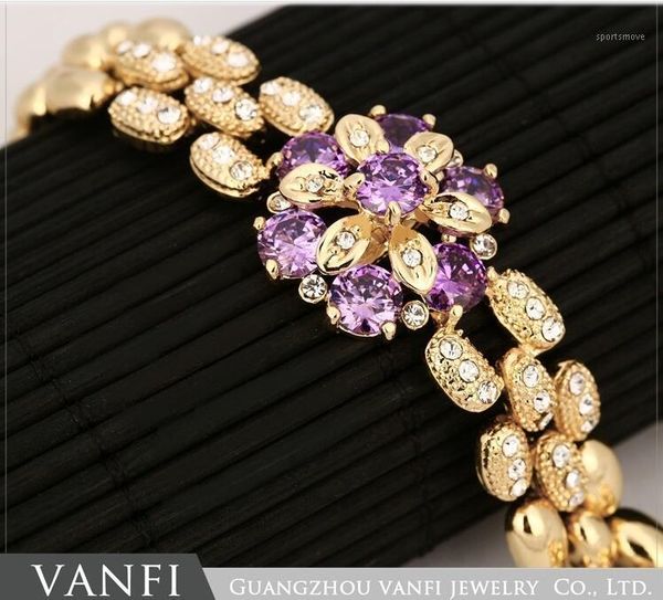 charm bracelets fashion jewelry luxury gold color flower shape cz purple zircon women party bangles1, Golden;silver
charm bracelets fashion jewelry luxury gold color flower shape cz purple zircon women party bangles1, Golden;silver