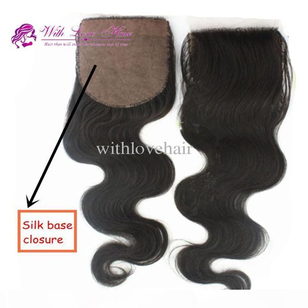 4*4 inch peruvian virgin human hair body wave hidden knots silk base closure piece with love hair products, Black
4*4 inch peruvian virgin human hair body wave hidden knots silk base closure piece with love hair products, Black