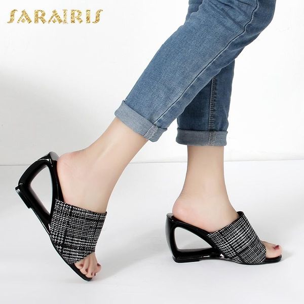sarairis large sizes 43 strange party women's summer woman shoes high heels shoes woman pumps mules sandals, Black
sarairis large sizes 43 strange party women's summer woman shoes high heels shoes woman pumps mules sandals, Black