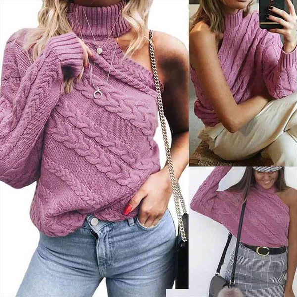 women loose long-sleeved solid color sweater knit one piece 0ff shoulder turtleneck sweater coat knit winter warm top, White;black
women loose long-sleeved solid color sweater knit one piece 0ff shoulder turtleneck sweater coat knit winter warm top, White;black