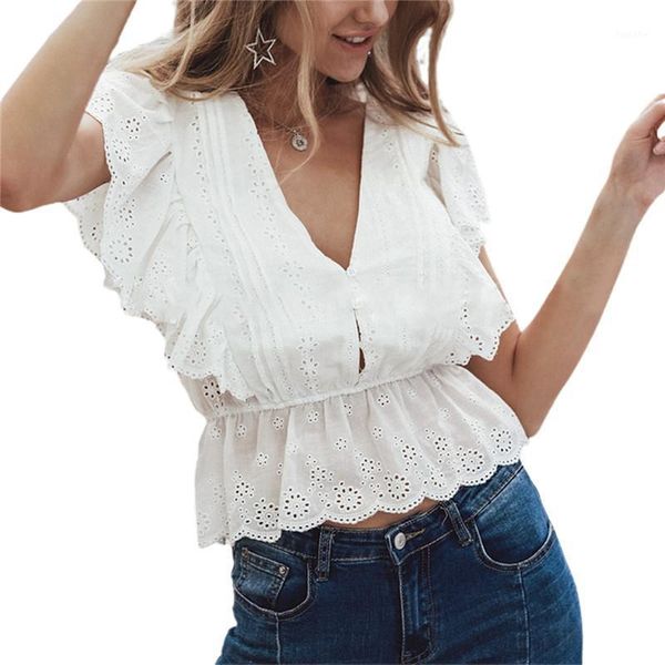 women summer ruffles elegant sleeveless blouse 2021 spring ladies casual street club pullover high waist 1, White
women summer ruffles elegant sleeveless blouse 2021 spring ladies casual street club pullover high waist 1, White