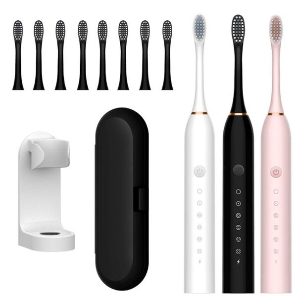 sonic electric toothbrush usb rechargeable 42000 time/min ultrasonic electronic brush 6 mode with travel box
sonic electric toothbrush usb rechargeable 42000 time/min ultrasonic electronic brush 6 mode with travel box