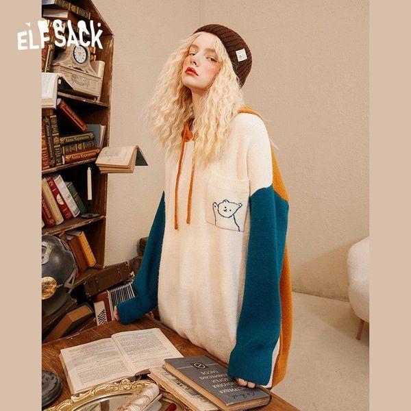 2021 new womens colorblock design wool cashmere hoodie long sleeve boyfriend pockets pullovers xi0u, Black
2021 new womens colorblock design wool cashmere hoodie long sleeve boyfriend pockets pullovers xi0u, Black