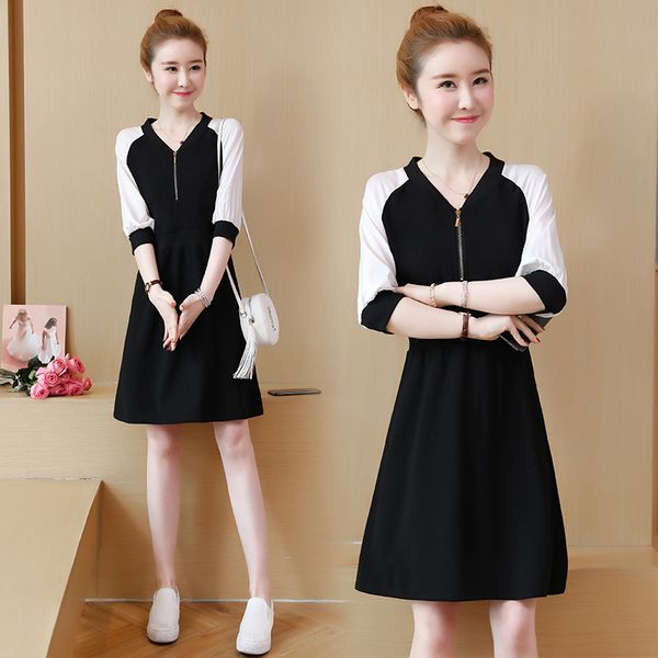 womens plus size black dress white casual skinny loose blouses dressed as women's patchwork 7wji, Black;gray
womens plus size black dress white casual skinny loose blouses dressed as women's patchwork 7wji, Black;gray