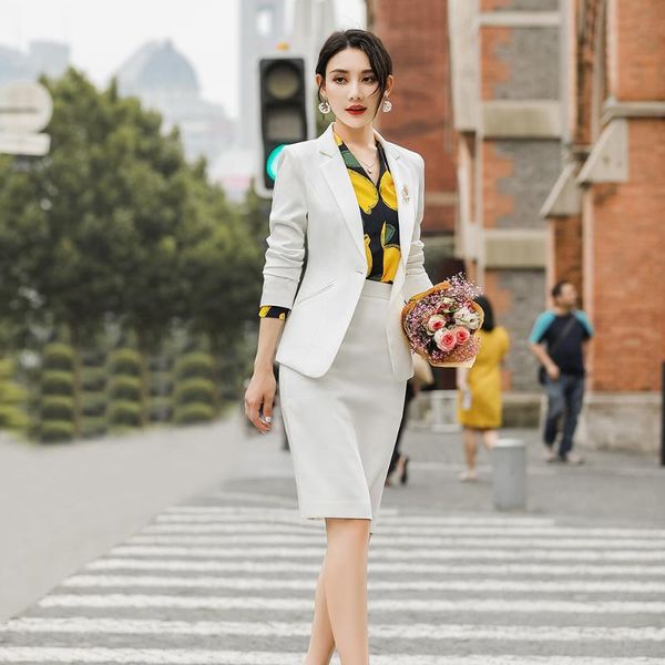 two piece dress autumn elegant ladies blazer skirt suit women red black white 2 set formal single button jacket business work wear clothes
two piece dress autumn elegant ladies blazer skirt suit women red black white 2 set formal single button jacket business work wear clothes