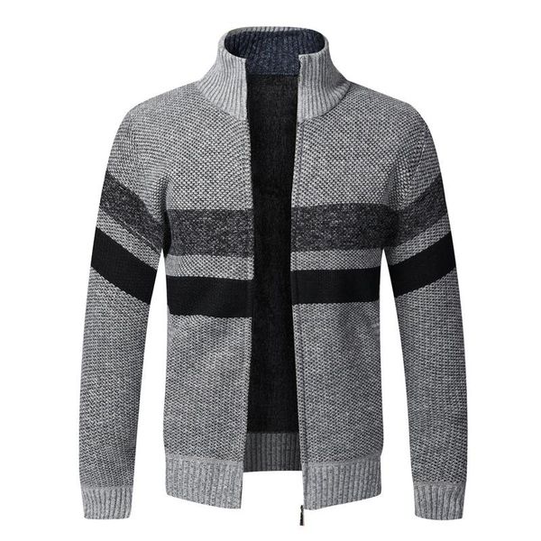 winter warm striped sweater men cardigan coats casual stand collar sweatercoat cashmere fleece knitted zipper jackets sweaters, White;black
winter warm striped sweater men cardigan coats casual stand collar sweatercoat cashmere fleece knitted zipper jackets sweaters, White;black