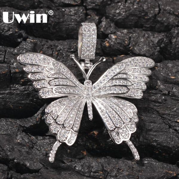 chains uwin fashion charm butterfly pendant necklace paved iced out cubic zirconia chain men hiphop jewelry for gift, Silver
chains uwin fashion charm butterfly pendant necklace paved iced out cubic zirconia chain men hiphop jewelry for gift, Silver