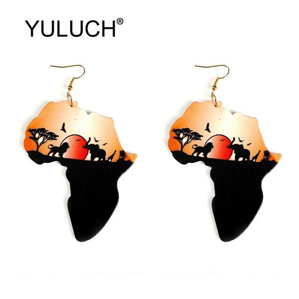 dangle & chandelier yuluch ethnic round wooden earrings fashion jewelry printed printing colorful african style animal lion pendant, Silver
dangle & chandelier yuluch ethnic round wooden earrings fashion jewelry printed printing colorful african style animal lion pendant, Silver